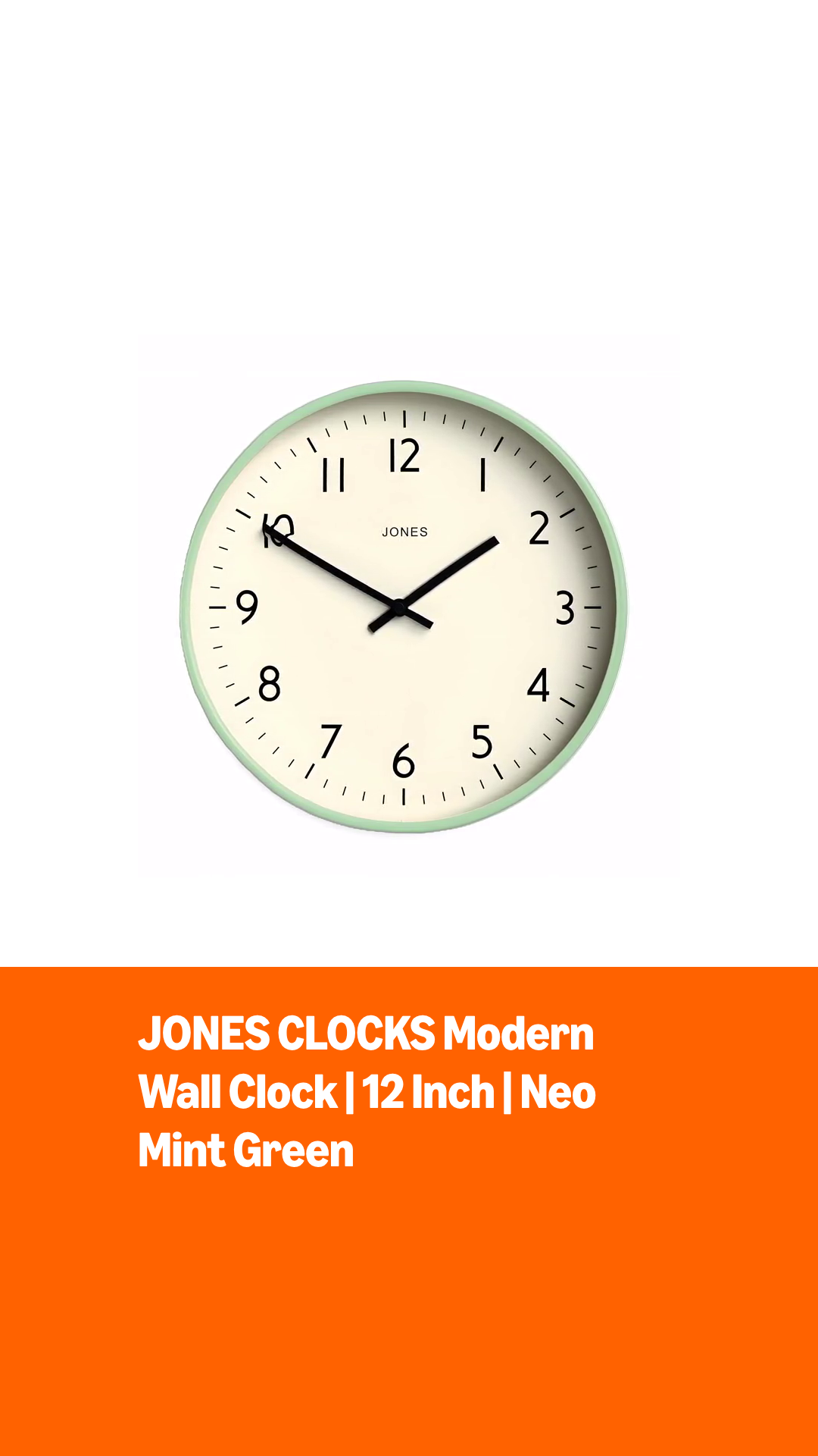 Amazon.com: JONES CLOCKS® Studio wall Clock | Modern Round Style